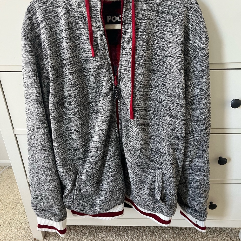 Pook Reversible Zip Up Sweater